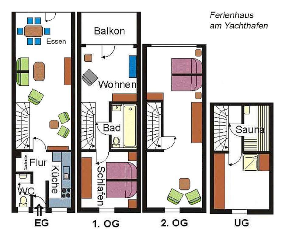 Ferienhaus Suedblick Am Yachthafen Breege Bagian luar foto